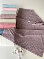 90x150 MYSOFT YAPRAK BANYO HAVLUSU